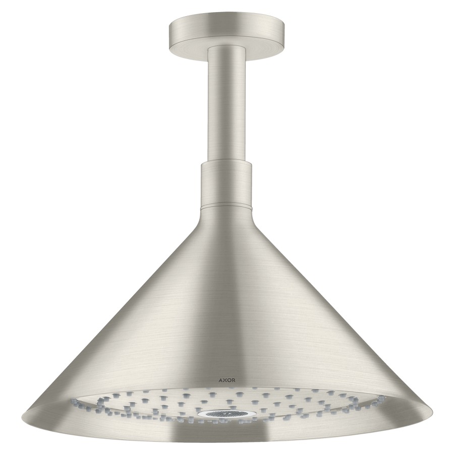 Douche au plafond FRONT 240
S 280 mm, D 279 mm, 1/2", 2jet
Quick Clean, amovible
réglable, poussoir, bras de
douche pour montage au plafond
débit Rain 17 l/min, débit
RainAir 16 l/min, groupe
acoustique NT