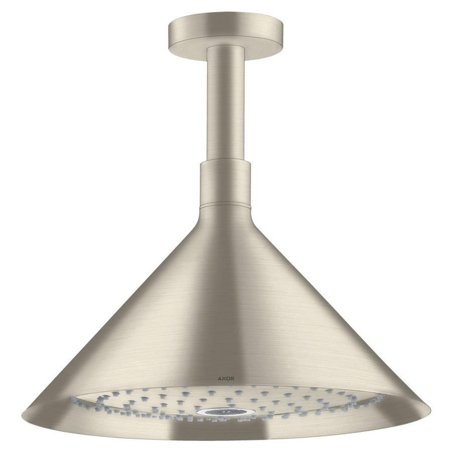 Douche au plafond FRONT 240
S 280 mm, D 279 mm, 1/2", 2jet
Quick Clean, amovible
réglable, poussoir, bras de
douche pour montage au plafond
débit Rain 17 l/min, débit
RainAir 16 l/min, groupe
acoustique NT
