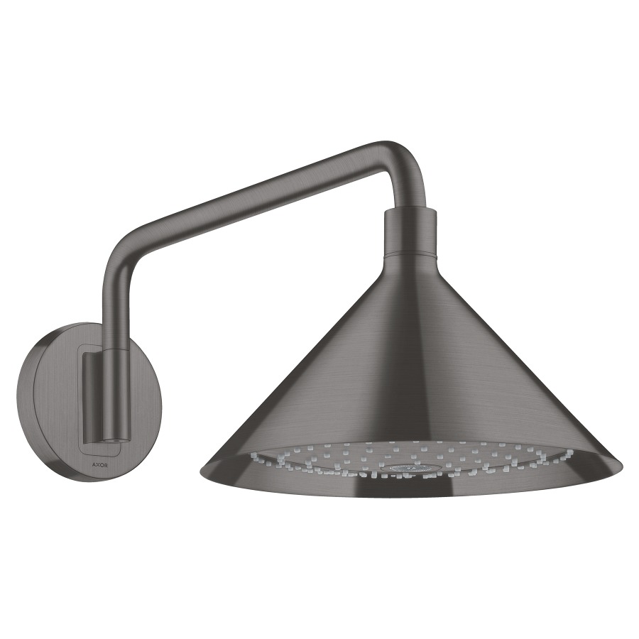 Douche murale FRONT 240
S 455 mm, D 279 mm, 1/2", 2jet
Quick Clean, orientable
amovible, poussoir, bras de
douche pour montage mural
débit Rain 17 l/min, débit
RainAir 16 l/min, groupe
acoustique NT