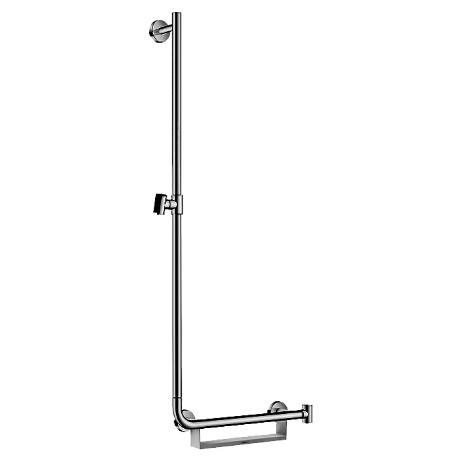 Glissière de douche UNICA
COMFORT - L-Set
110 cm, tablette de matière
synthétique blanche, support
de douche