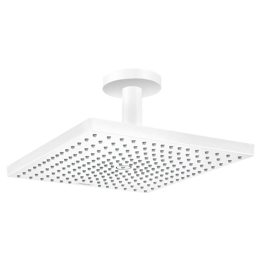 Pomme de douche RAINDANCE E
300 Air, S 100 mm
300 x 300 mm, 1/2", 1jet
RainAir, brase de douche
pour montage au plafond
débit 19 l/min