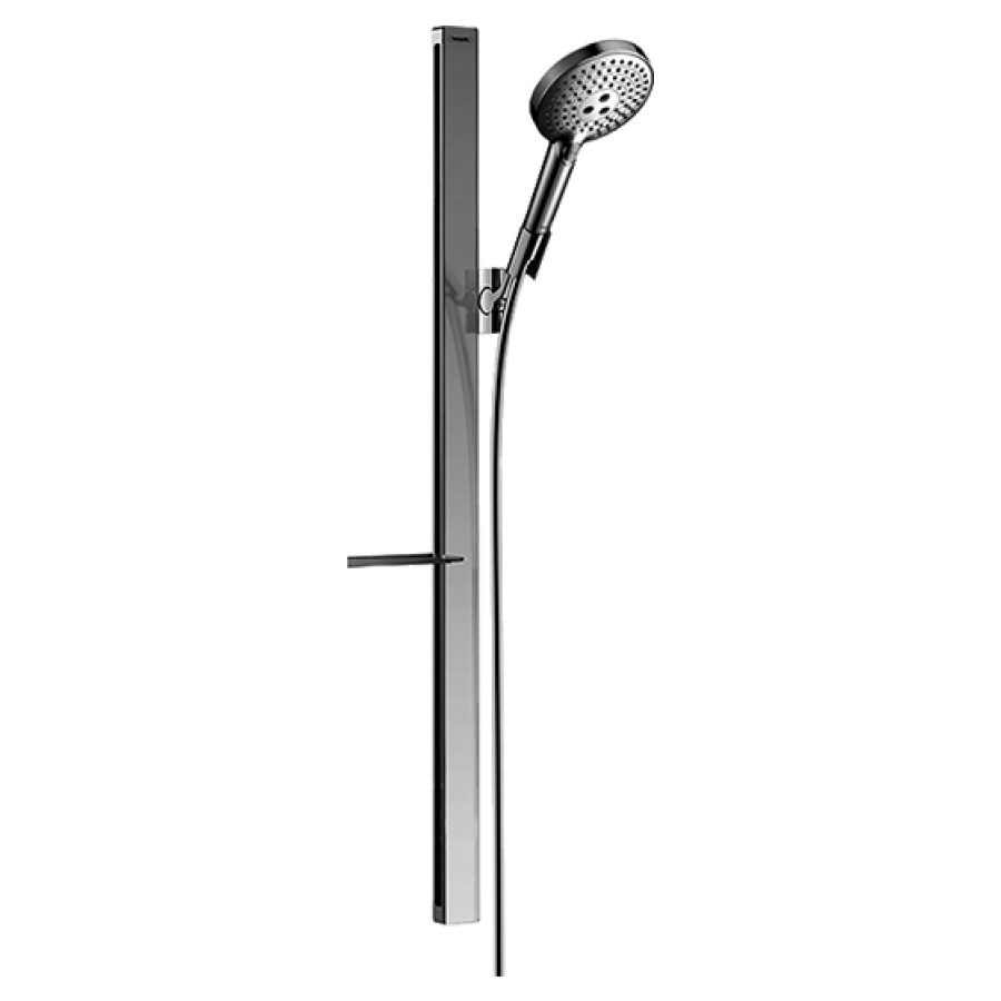 Garniture de douche RAINDANCE
SELECT S 120 3jet, douche à
main Raindance Select S
120 3jet, glissière Unica'E
90 cm, tuyau de douche 160 cm
jatte à savon Casetta E
