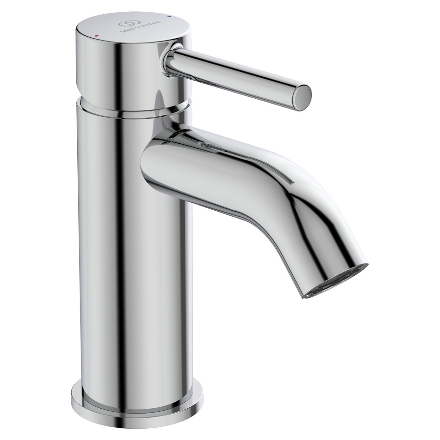 Mélangeur de lavabo CERALINE
H76, S 100 mm, goulot fixe
sans vidage
groupe acoustique I