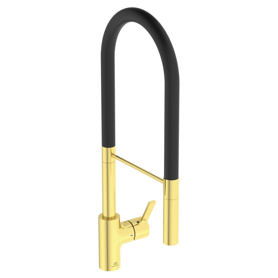 Mélangeur d'évier GUSTO
SEMI-PROFESSIONAL H604
S 225 mm
goulot orientable 360°
douche extensible réglable
H jusqu'à aérateur 142 mm
support de douche magnétique
groupe acoustique I