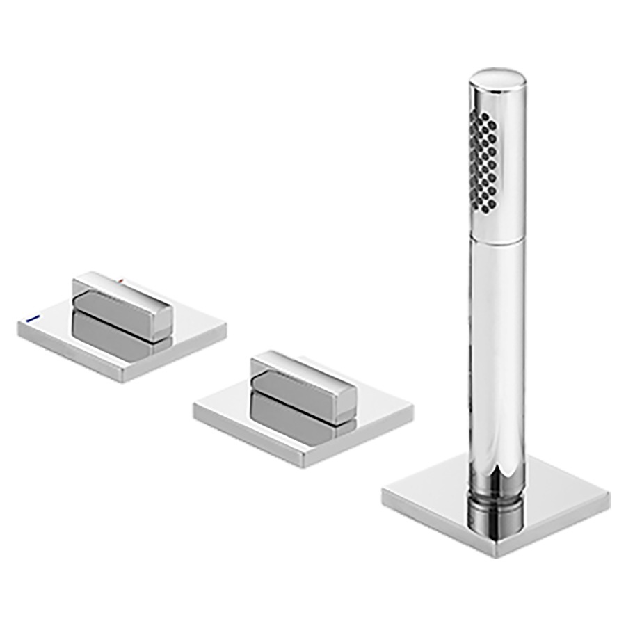 Garni. de remplissage EDITION
11, 3-trous, set de montage
final pour gorge de baignoire
douche à main bâton extensible
sans corps à encastrer 766 424