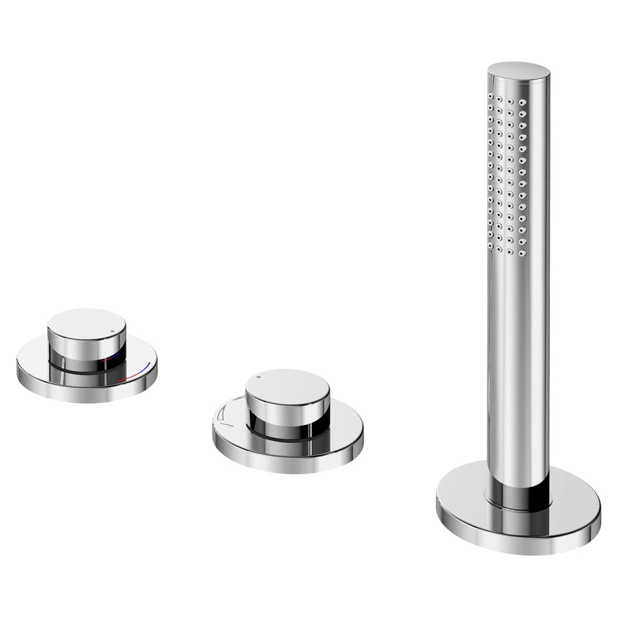 Garni. de remplissage EDITION
400, 3-trous, set de montage
final pour gorge de baignoire
douche à main bâton extensible
sans corps à encastrer 766 424