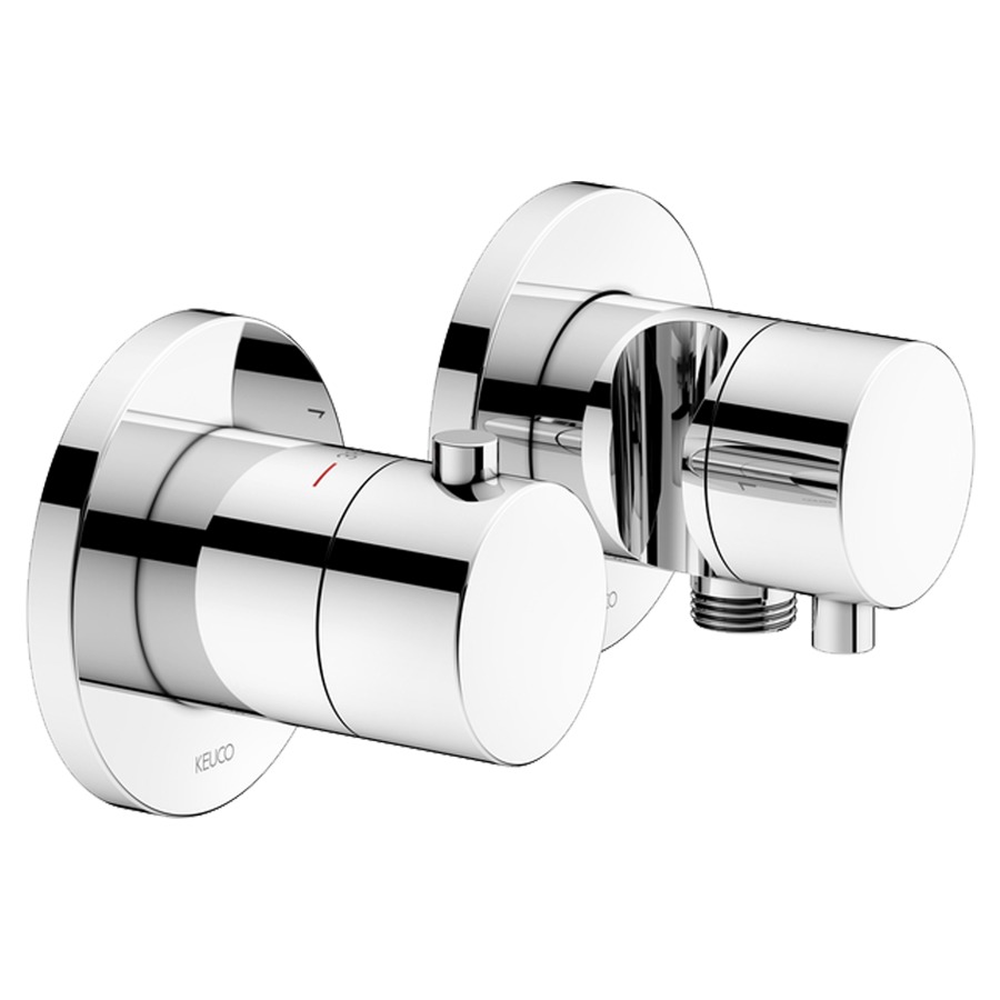 Thermostat EDITION 400 UP
set de montage final
pour 2 fonctions, avec
raccordement de tuyau et
support de douche, sans
corps à encastrer 766 475/519