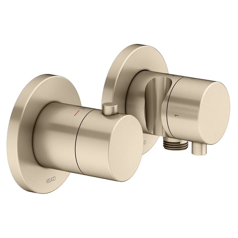 Thermostat EDITION 400 UP
set de montage final
pour 2 fonctions, avec
raccordement de tuyau et
support de douche, sans
corps à encastrer 766 475/519
