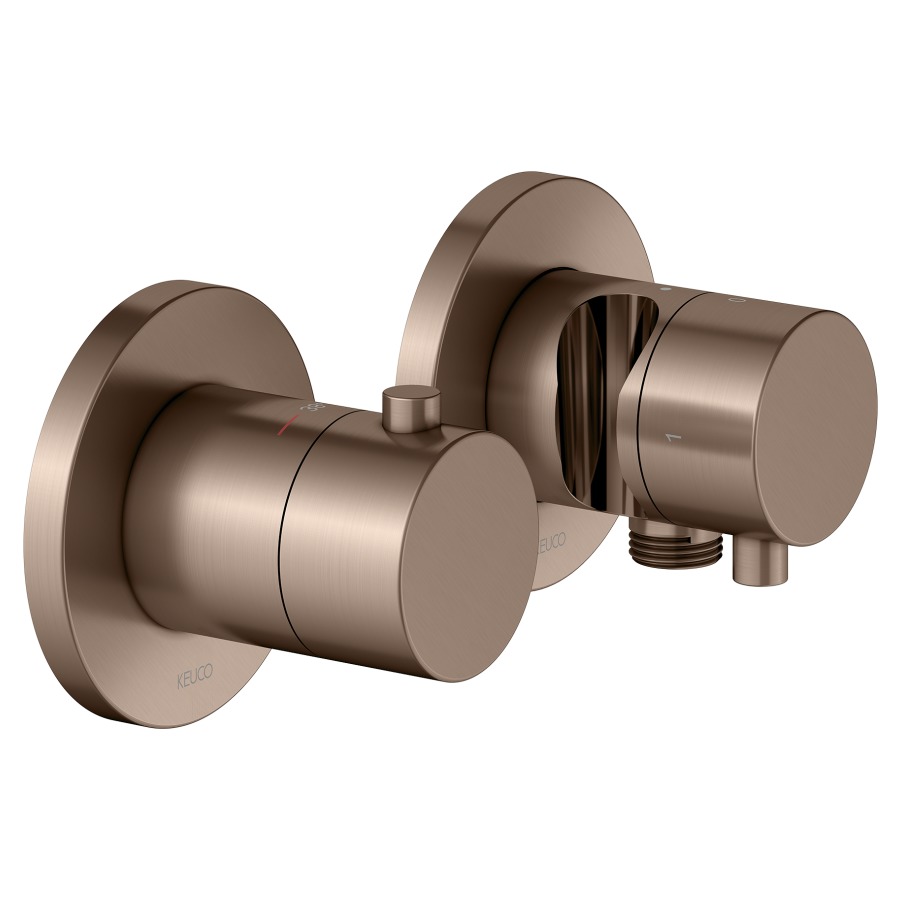 Thermostat EDITION 400 UP
set de montage final
pour 2 fonctions, avec
raccordement de tuyau et
support de douche, sans
corps à encastrer 766 475/519