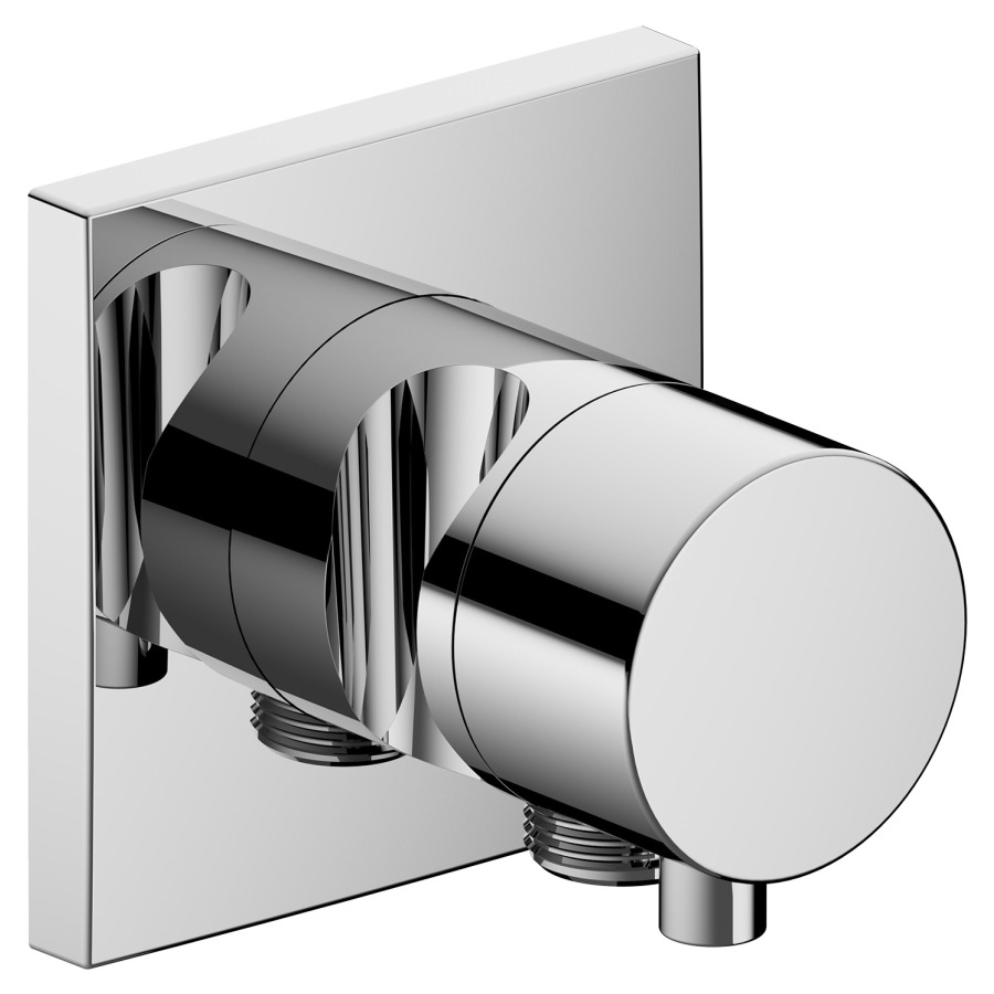 Robinet d'arrêt IXMO UP
avec coude de raccordement
set de montage final, support
de douche, rosace 9 x 9 cm
sans corps à encastrer 766 493
poignée IXMO Comfort