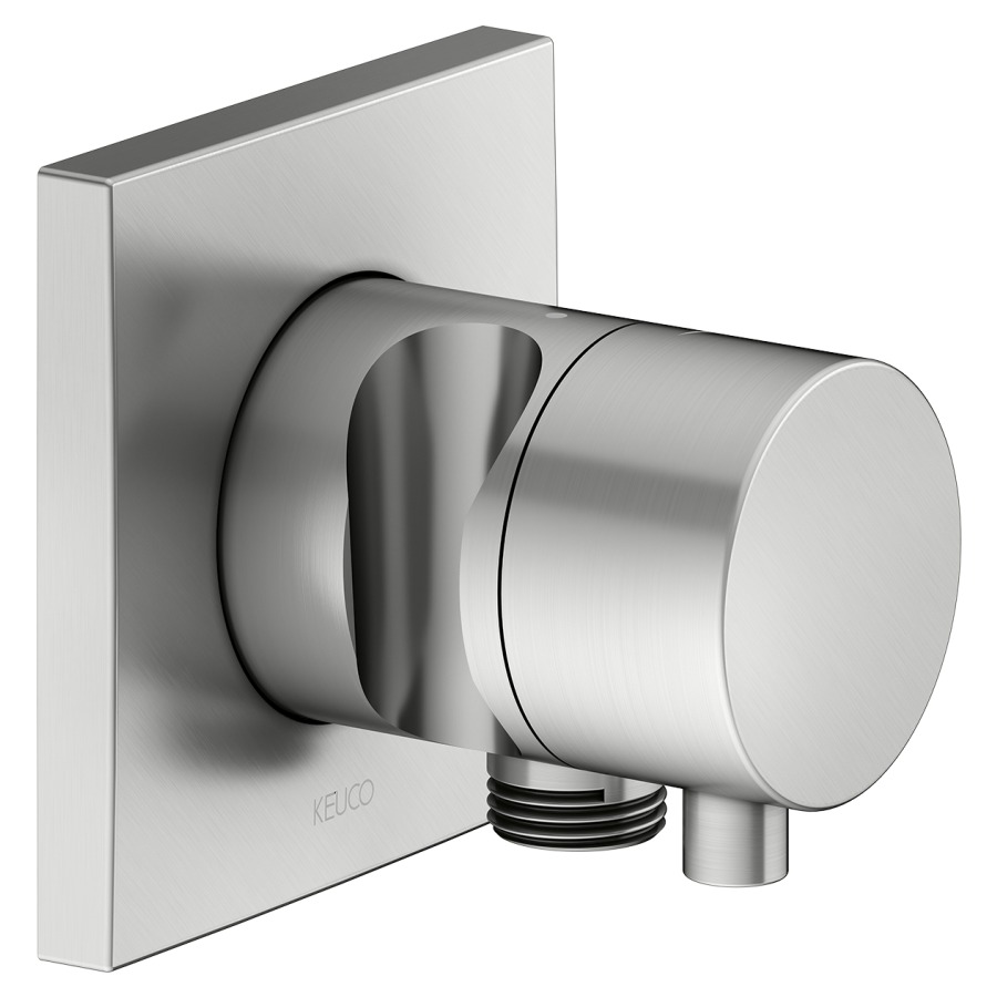 Robinet d'arrêt IXMO UP
avec coude de raccordement
set de montage final, support
de douche, rosace 9 x 9 cm
sans corps à encastrer 766 493
poignée IXMO Comfort