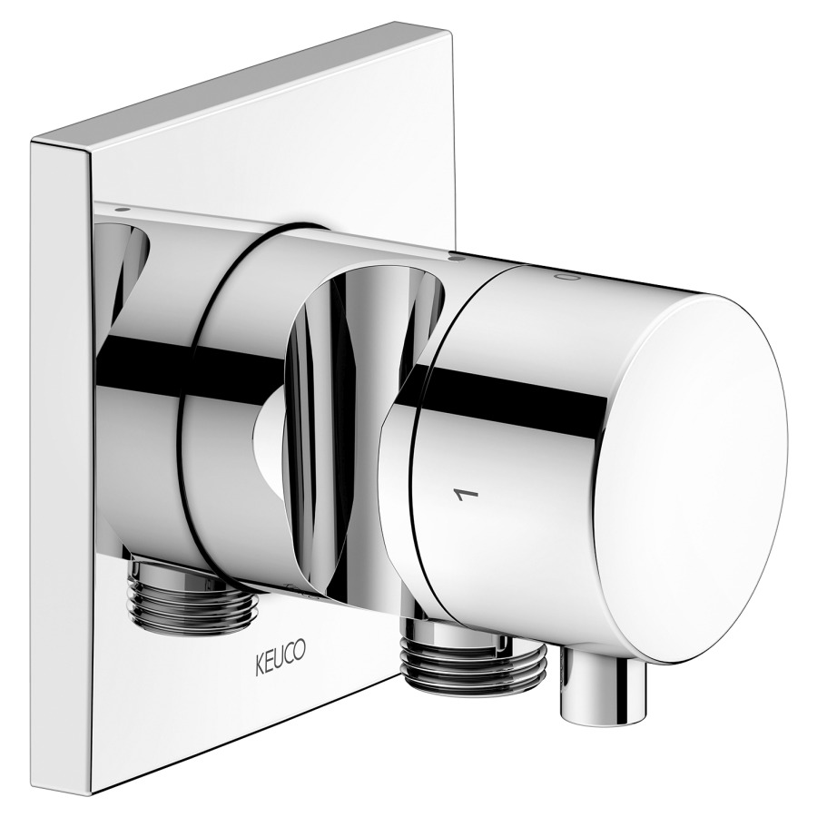 Robinet d'arrêt et inverseur
2 voies IXMO UP
set de montage final
avec coude de raccordement
et support de douche
rosace 9 x 9 cm
sans corps à encastrer 766 519
poignée IXMO Comfort
