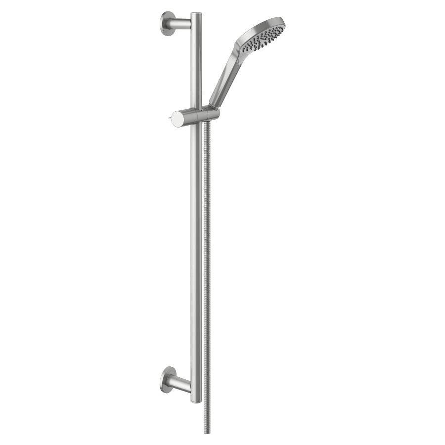 Garniture de douche IXMO
douche à main jet normal, jet
doux, jet de massage
tuyau de douche 160 cm
glissière de douche 80 cm
avec support à rotule
rosaces rondes