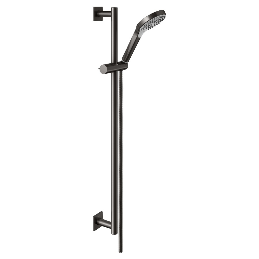 Garniture de douche IXMO
douche à main jet normal, jet
doux, jet de massage
tuyau de douche 160 cm
glissière de douche 80 cm
avec support à rotule
rosaces carrée