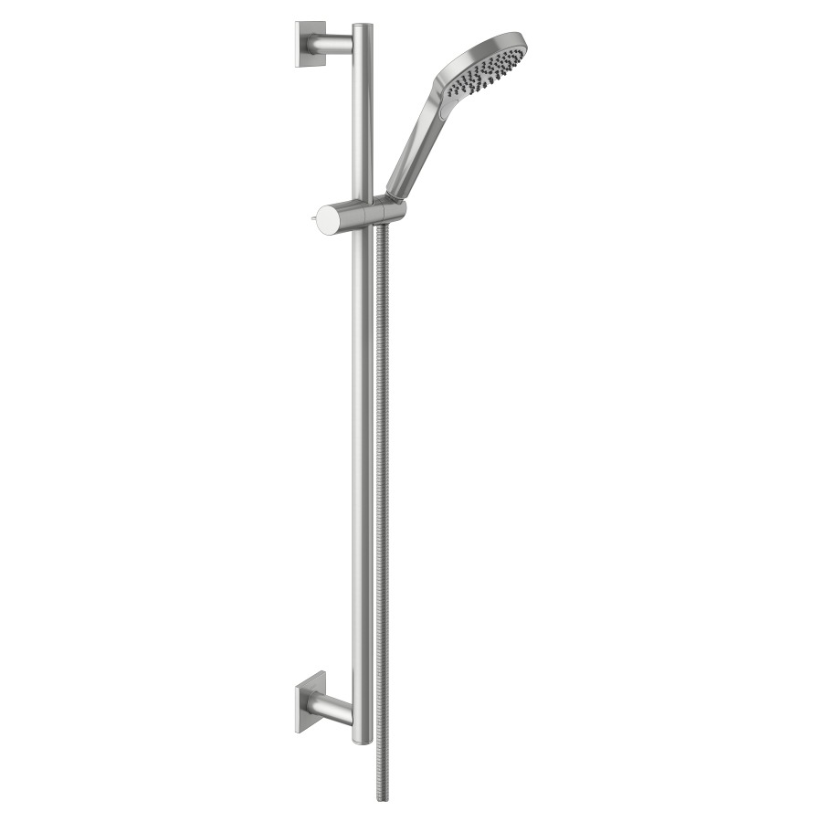 Garniture de douche IXMO
douche à main jet normal, jet
doux, jet de massage
tuyau de douche 160 cm
glissière de douche 80 cm
avec support à rotule
rosaces carrée