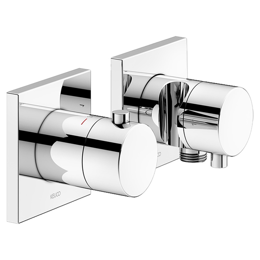 Thermostat EDITION 11 UP
set de montage final
pour 2 fonctions, avec
raccordement de tuyau, sans
corps à encastrer 766 475/519