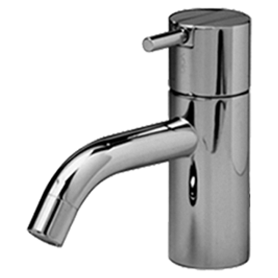 Mélangeur de lavabo VOLA
S 114 mm goulot fixe
hauteur du socle 120 mm
levier court, sans vidage
groupe acoustique I