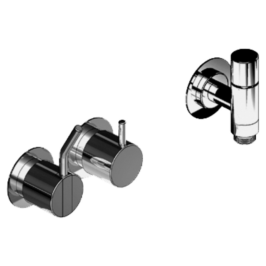 Mélangeur de bain-douche VOLA
set de montage final
pour remplissage par garniture
d'écoulement et trop-plein
nu, inverseur, rosaces, sans
corps à encastrer 767 133/135
grande cartouche, levier moyen
groupe acoustique II