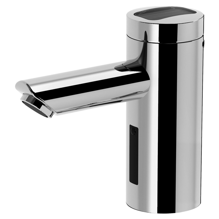 Commande de lavabo  LINO L20 
saillie 110 mm, H 136 mm
goulot fixe, sans mélange
commande infrarouge avec rinçage hygiénique 
raccordement sur les arrivées d'eau froide
ou mélangée, sans soupape d’écoulement
service APP compatible
bloc d'alimentation AP 230/6 V
débit 6 (L/min), groupe acoustique&nbsp;I