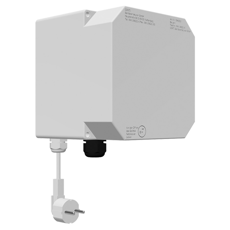 Bloc d'alimentation CONTI
raccordement au réseau 230&nbsp;V/10 A
pour douche fixe Confree
avec conduite antigel