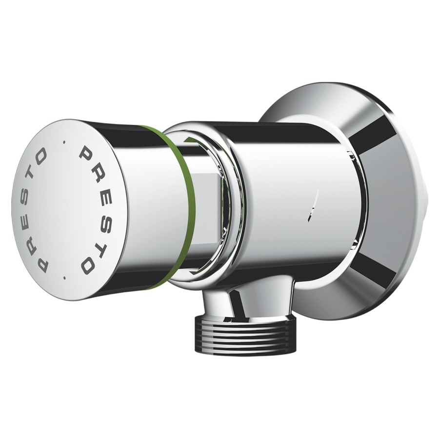 Robinet poussoir pour urinoir
PRESTO 12A, raccordement 1/2"
par derrière, fermeture
temporisée, durée 6 sec.
+/- 2 sec., protection
contre le vandalisme