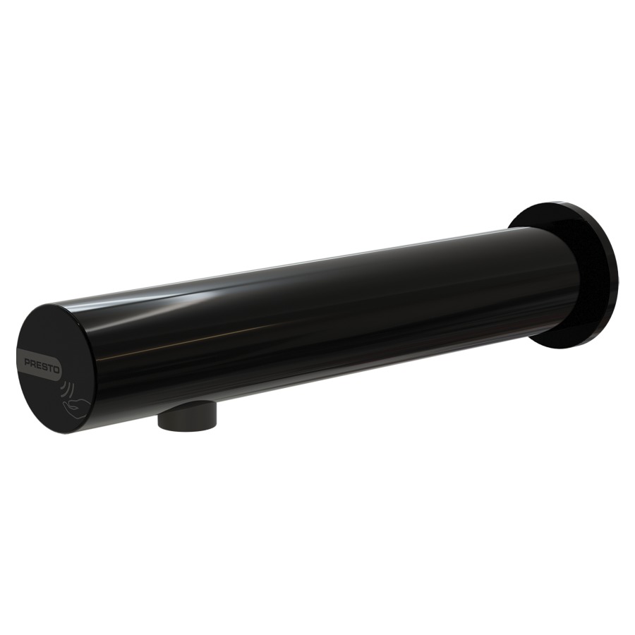 Robinet mural PRESTO LINEA
S 200 mm, électronique
raccordement 1/2"
avec robinet d'arrêt
fonctionnement sur piles
6V - Typ CR123, débit 3 l/min