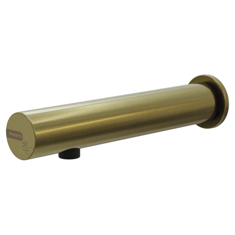Robinet mural PRESTO LINEA
S 200 mm, électronique
raccordement 1/2"
avec robinet d'arrêt
fonctionnement sur piles
6V - Typ CR123, débit 3 l/min