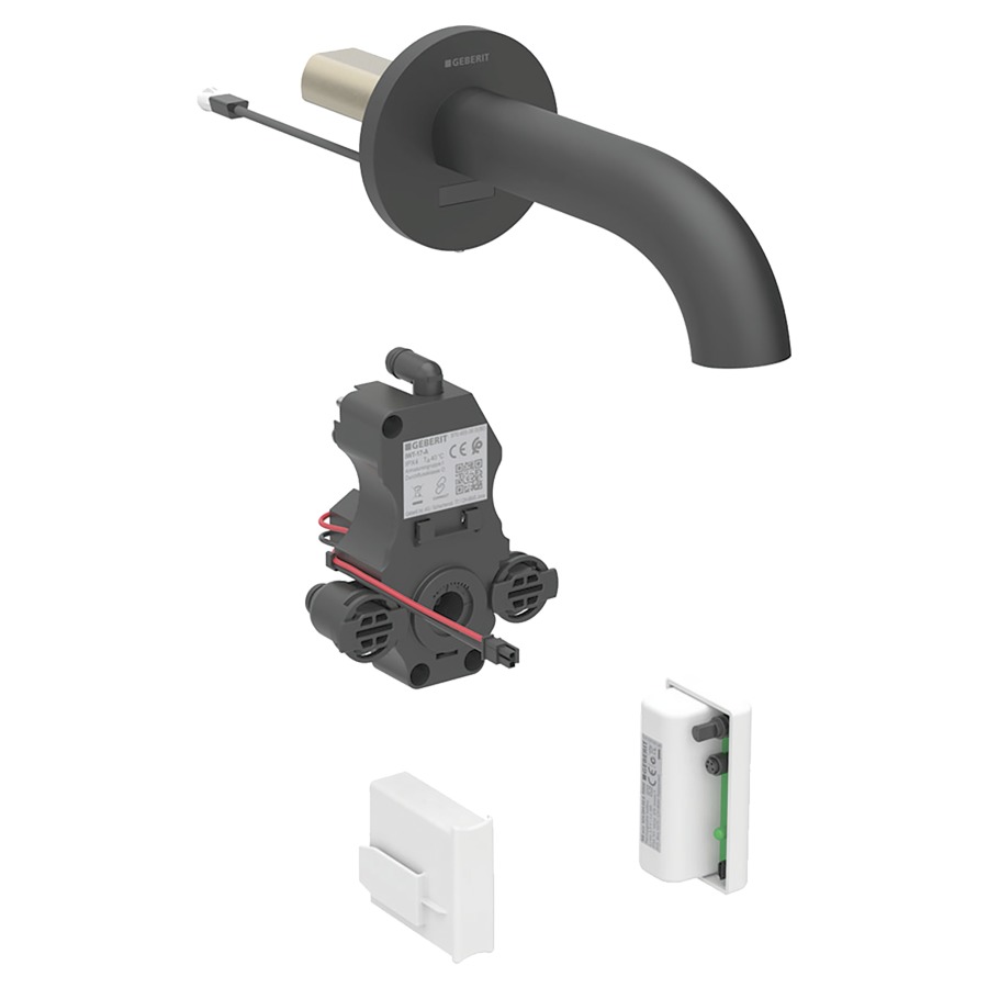 Commande murale PIAVE UP
S 220 mm, goulot fixe
pour module fonctionnel à
encastrer, sans mitigeur
détecteur infrarouge, commande
électronique, unité de
fonctionnement, fonctionnement
de la génératrice
antivandalisme, matériel de
fixation