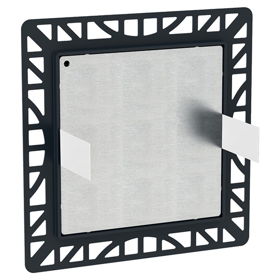 Plaque de recouvrement GEBERIT
à fleur de paroi
pour robinetteries de lavabo
avec boîtier à encastrer pour
commande
