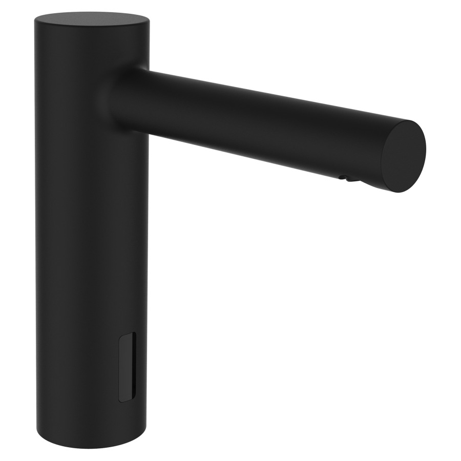 Commande de lavabo TWINTRONIC
S 145 mm, goulot fixe
pour l'eau froide ou mixte
avec pile 6 V, 4,8 l/min.
groupe acoustique I