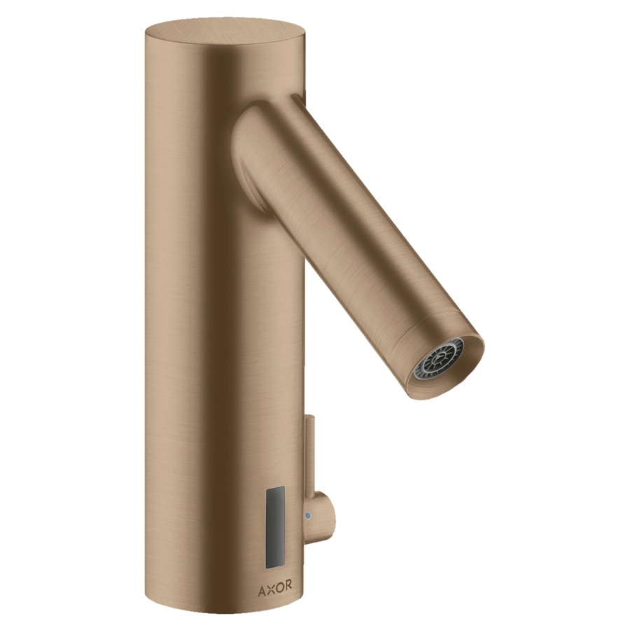 Commande de lavabo STARCK
Electronic, S 103 mm, goulot
fixe, commande électronique
détecteur infrarouge
actionnement à pile 6 V
régulation de température
débit 5 l/min
groupe acoustique I