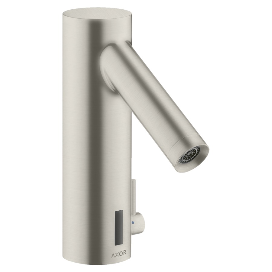 Commande de lavabo STARCK
Electronic, S 103 mm, goulot
fixe, commande électronique
détecteur infrarouge
actionnement à pile 6 V
régulation de température
débit 5 l/min
groupe acoustique I