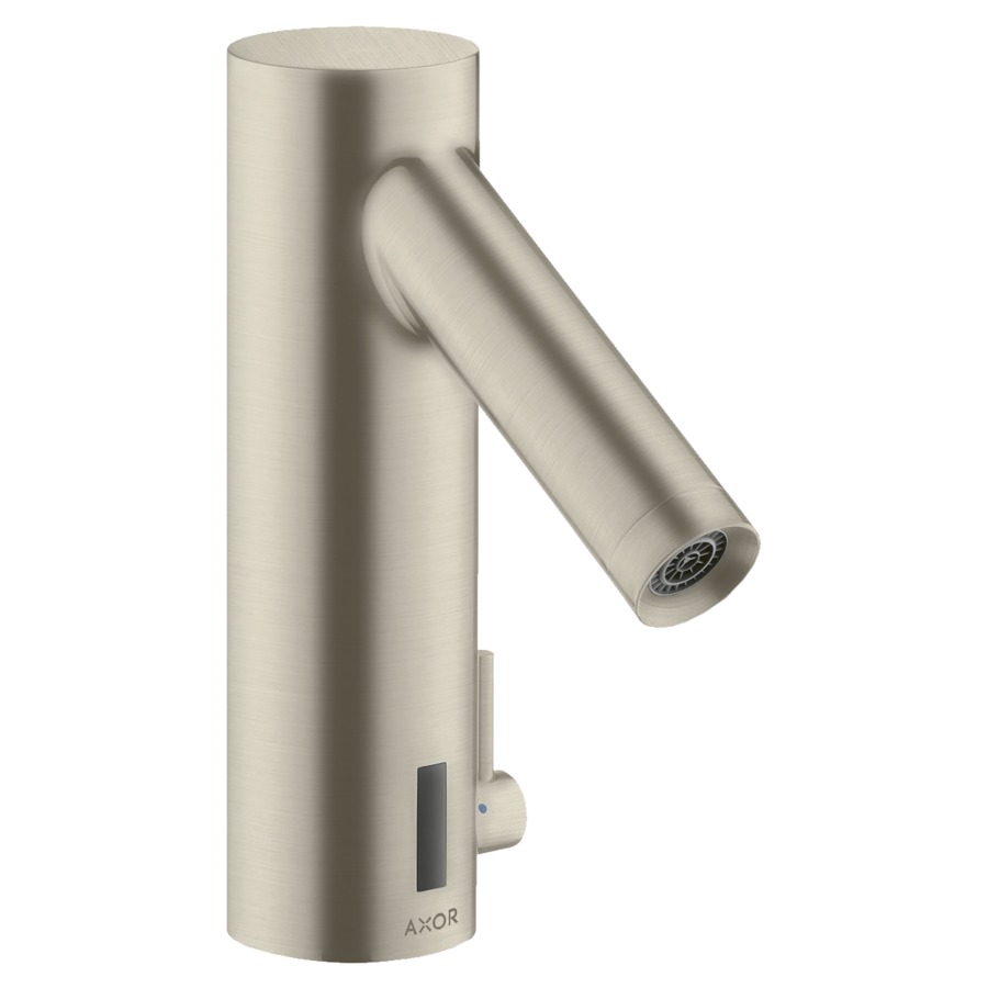 Commande de lavabo STARCK
Electronic, S 103 mm, goulot
fixe, commande électronique
détecteur infrarouge
actionnement à pile 6 V
régulation de température
débit 5 l/min
groupe acoustique I
