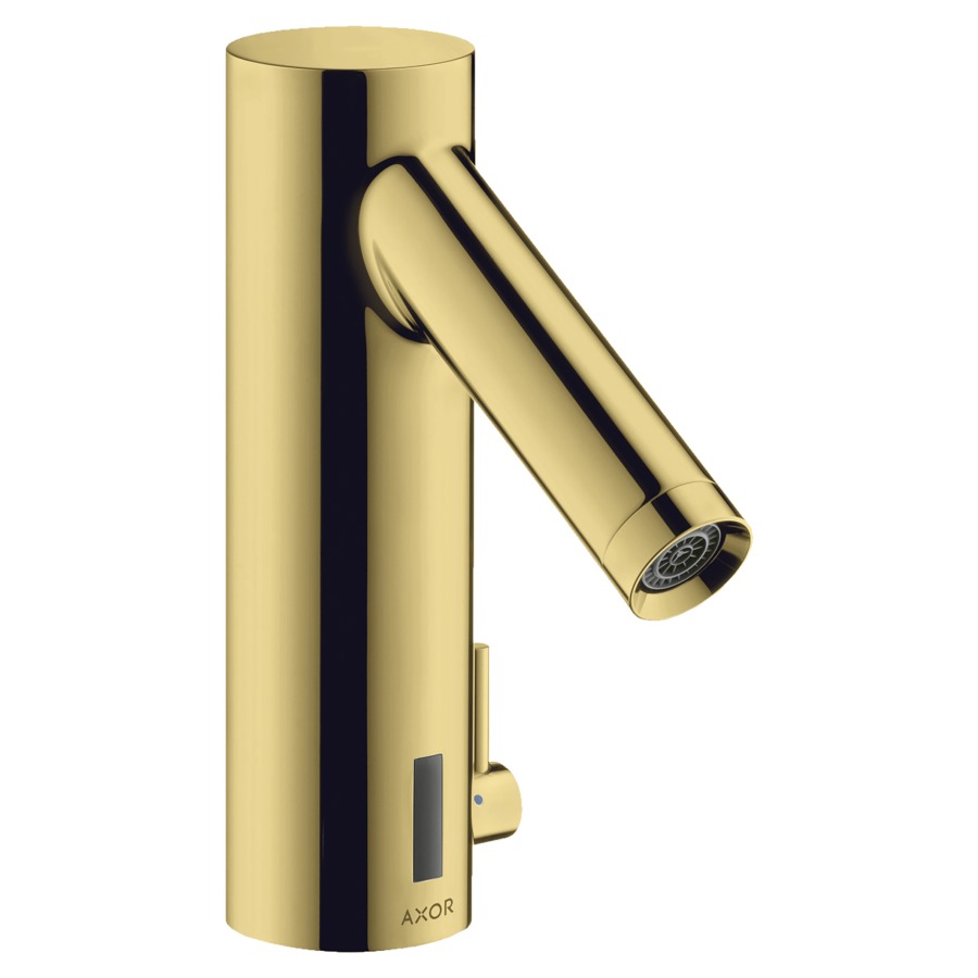 Commande de lavabo STARCK
Electronic, S 103 mm, goulot
fixe, commande électronique
détecteur infrarouge
actionnement à pile 6 V
régulation de température
débit 5 l/min
groupe acoustique I