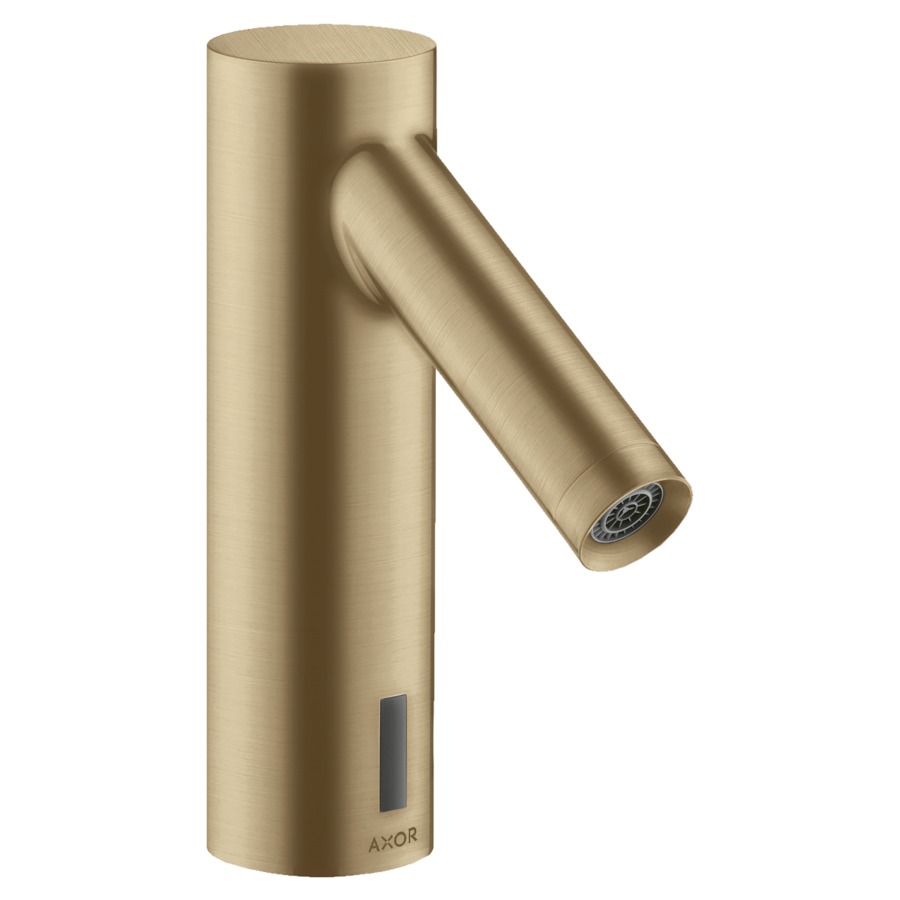 Commande de lavabo STARCK
Electronic, S 103 mm, goulot
fixe, commande électronique
détecteur infrarouge
actionnement à pile 6 V
sans régulation de température
débit 5 l/min
groupe acoustique I