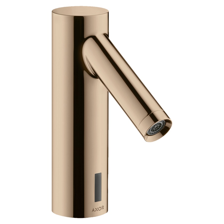 Commande de lavabo STARCK
Electronic, S 103 mm, goulot
fixe, commande électronique
détecteur infrarouge
actionnement à pile 6 V
sans régulation de température
débit 5 l/min
groupe acoustique I