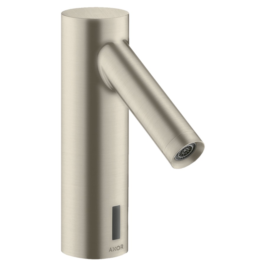 Commande de lavabo STARCK
Electronic, S 103 mm, goulot
fixe, commande électronique
détecteur infrarouge
actionnement à pile 6 V
sans régulation de température
débit 5 l/min
groupe acoustique I