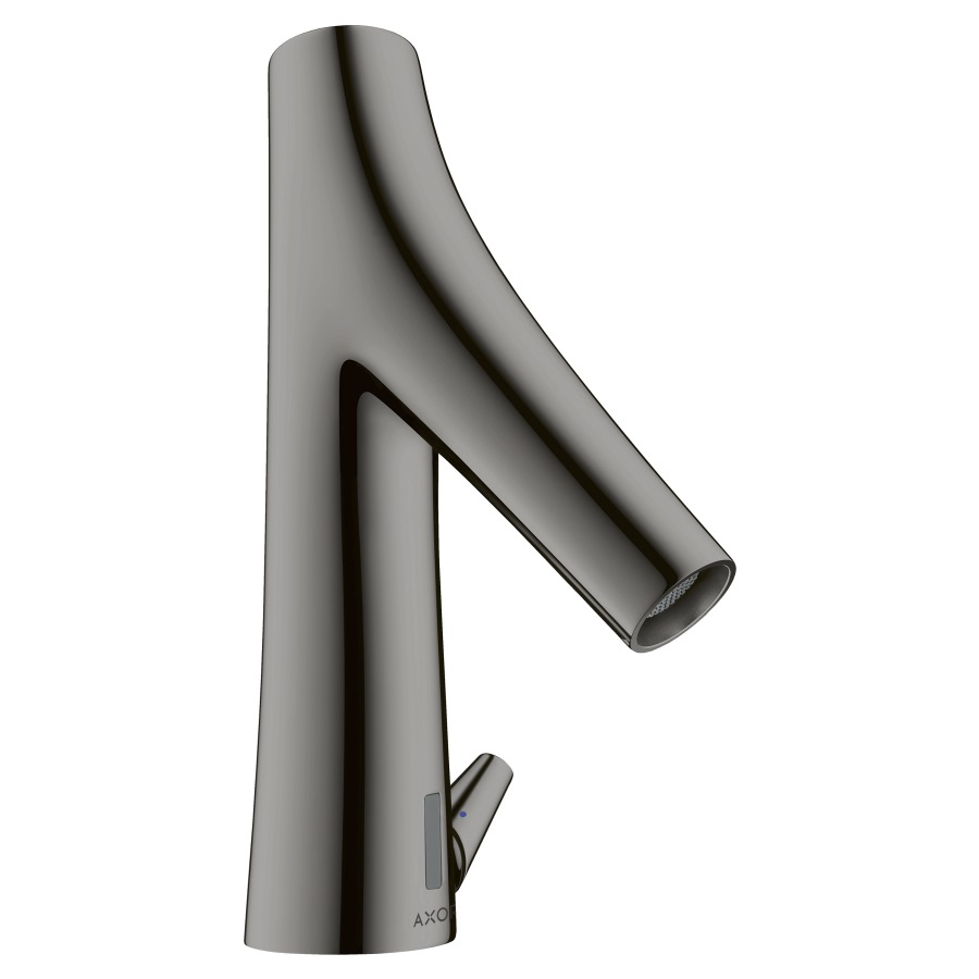 Commande de lavabo STARCK
ORGANIC, electronic, S 105 mm
goulot fixe, commande
électronique, détecteur
infrarouge, actionnement à
pile 6 V, régulation de
température, mousseur
orientable, débit 3,5 l/min
groupe acoustique I