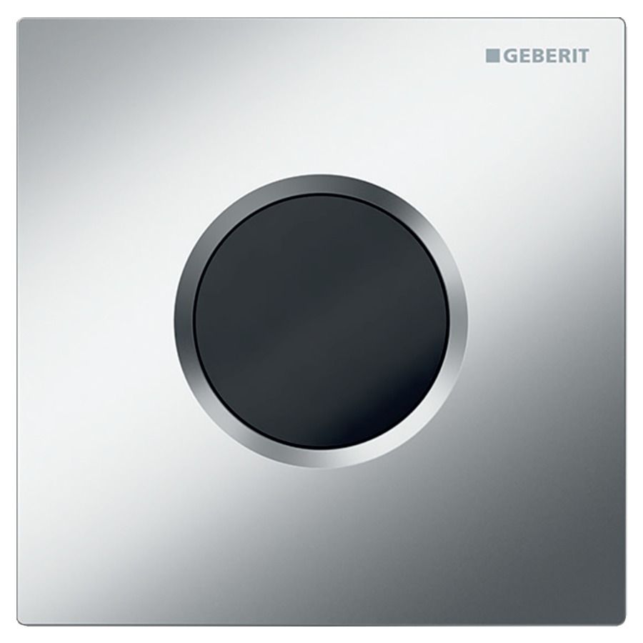 Commande d'urinoir  Typ 01
Zinc moulé sous pression
alimentation à pile 2 x 1,5 V
vanne magnétique
détecteur infrarouge
plaque de recouvrement ronde
sans corps à encastrer 814 119/144