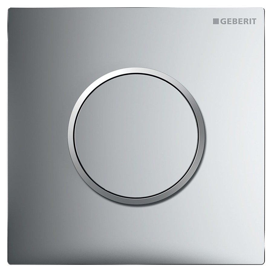 Commande d'urinoir  Typ 10 ronde
pour déclenchement manuel
soupape pneumatique
plaque de déclenchement
sans set de prémontage 814 119/144