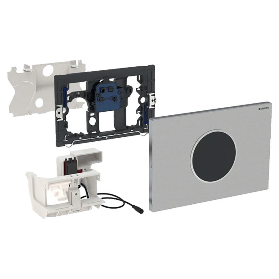 Commande de WC Sigma10 ronde
à déclenchement électronique
du rinçage, raccordement au réseau
rinçage à 2 quantités
automatique/sans contact, à visser
sans set de prémontage 814 198