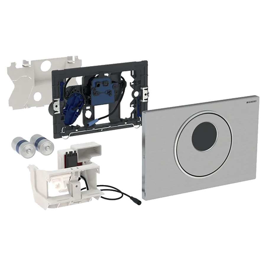 Commande de WC Sigma10 ronde
à déclenchement électronique
du rinçage, alimentation par pile
rinçage à 2 quantités
automatique/sans contact/manuel