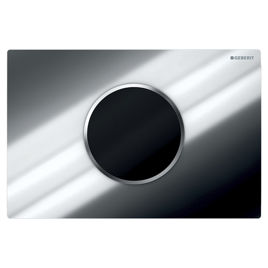 Commande de WC Sigma10 ronde
à déclenchement électronique
du rinçage, alimentation à pile
rinçage à 2 quantités
automatique/sans contact manuel