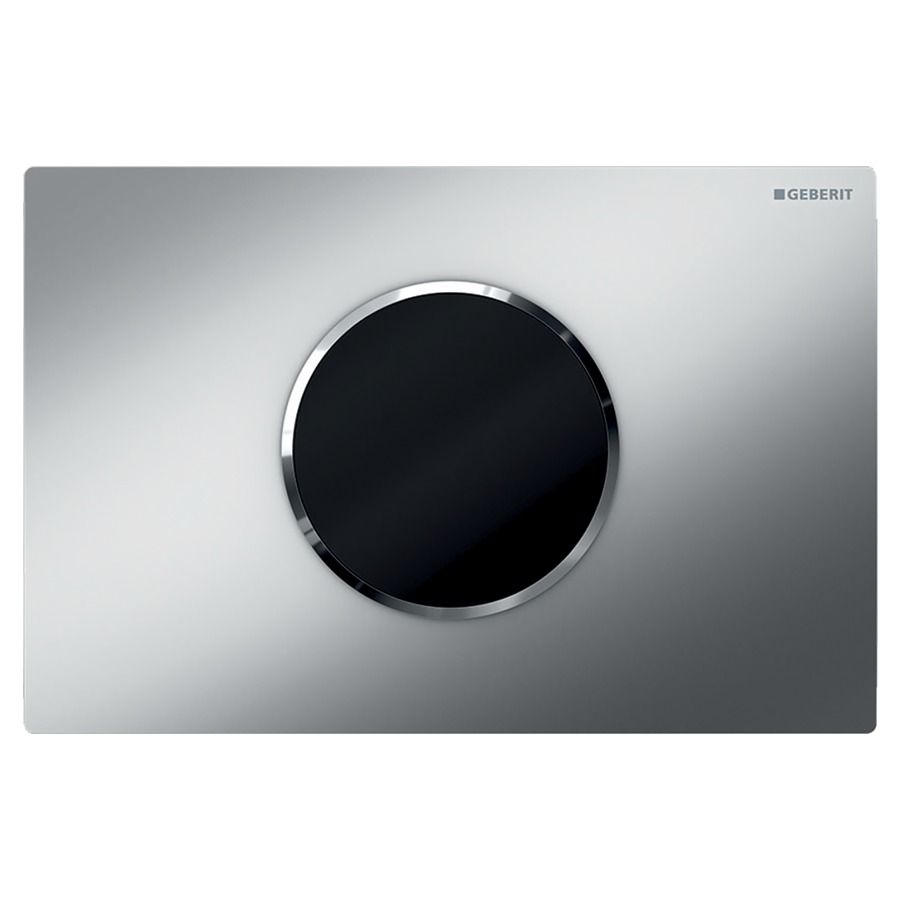 Commande de WC Sigma10 ronde
à déclenchement électronique
du rinçage, alimentation à pile
rinçage à 2 quantités
automatique/sans contact manuel