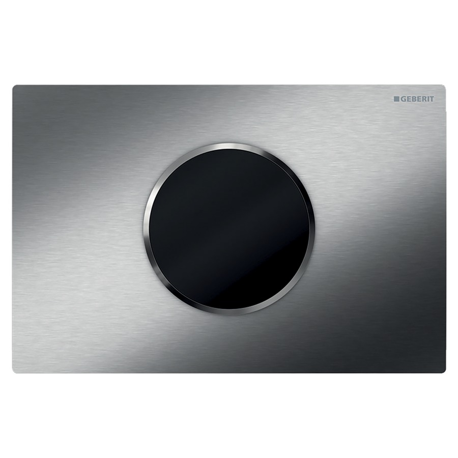 Commande de WC Sigma10 ronde
à déclenchement électronique
du rinçage, alimentation à pile
rinçage à 2 quantités
automatique/sans contact manuel