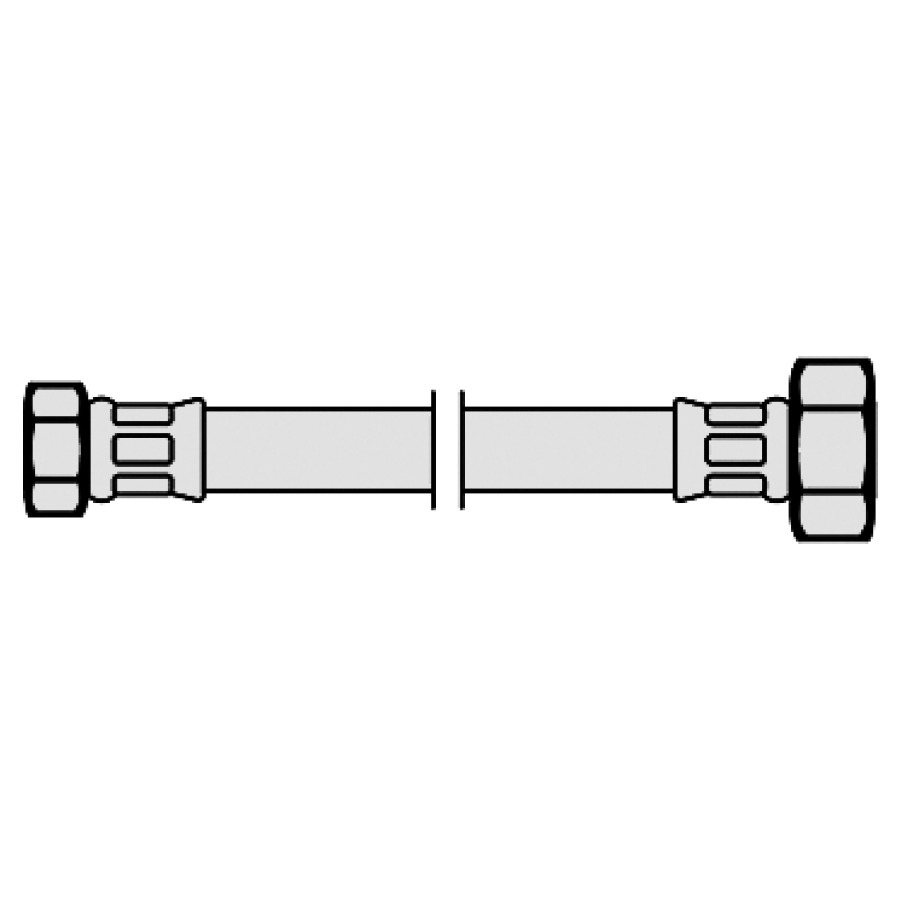 Tuyau renforcé NEOFLEX CRG
3/8" x 1/2", 30 cm, DN 8
2 écrous filetés