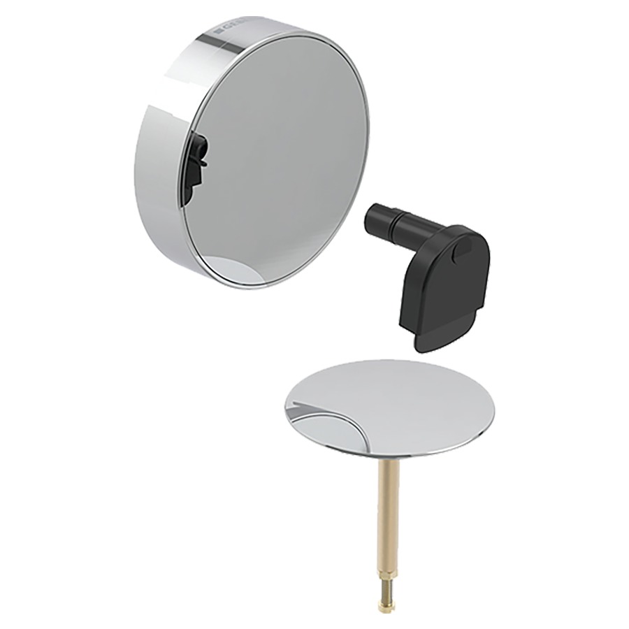 Set d'écoulement GEBERIT SPLIT
d52, pour écoulement de
baignoire avec actionnement
rotatif et entrée d'eau