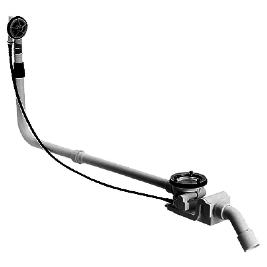 Vidage baignoire ROTAPLEX
vidage excentrique, siphon
câble 107 cm, aw 15-68 cm
hauteur 18-48 cm, pour
baignoires avec écoulement
D 90 mm, capacité
d'écoulement 75 l/min
rétrocompatible