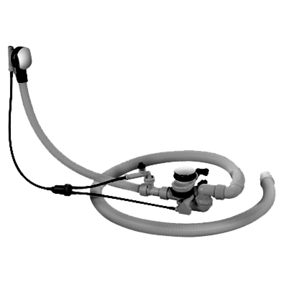 Vidage de baignoire DURAVIT
pour écoulement D 52 mm, plus-
value pour set d'écoulement et
trop-plein avec entrée d'eau
au sol, vidage excentrique
pour baignoires pose libre
Whirlpool DuraStyle/PuraVida/
Starck, dispositif
d'antisiphonnage requis
