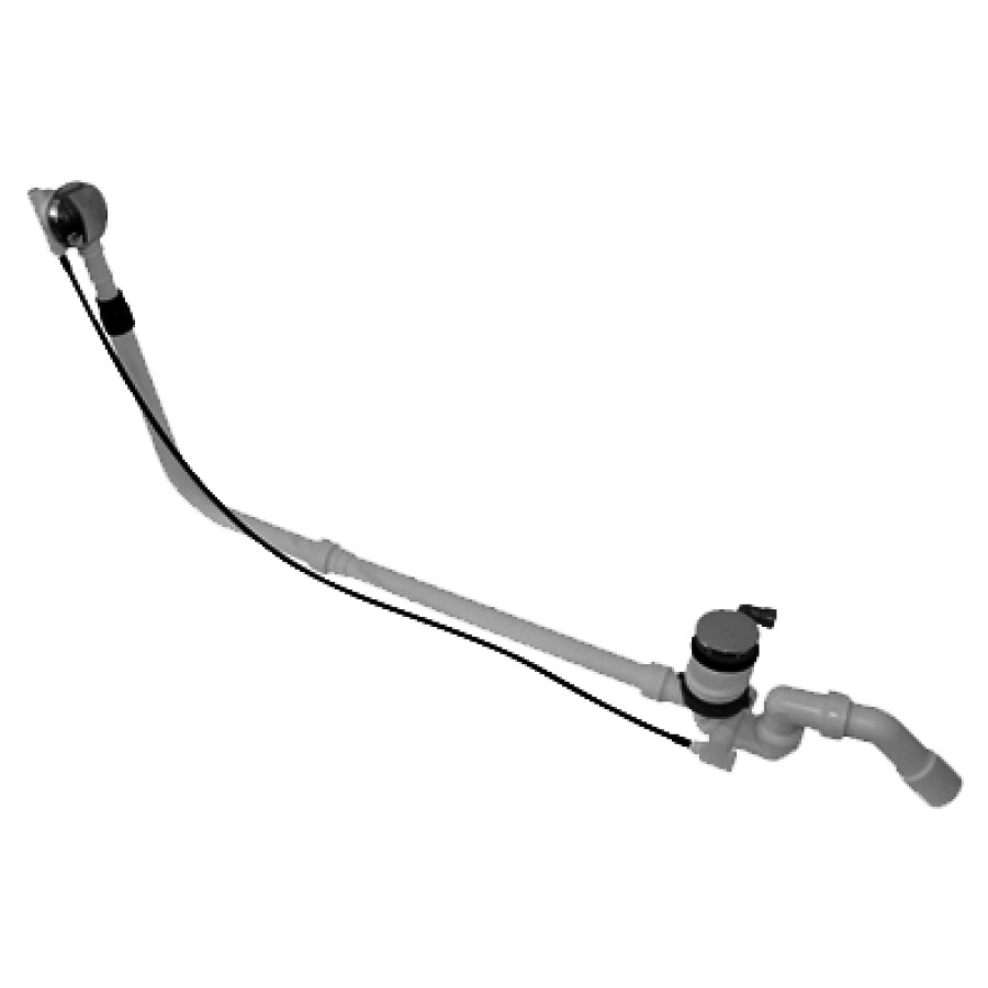 Vidage de baignoire DURAVIT
pour écoulement D 52 mm
set d'écoulement et trop-plein
avec entrée d'eau au sol
vidage excentrique, exécution
longue, pour baignoires
DuraStyle/Esplanade/Paiova
dispositif d'antisiphonnage
requis